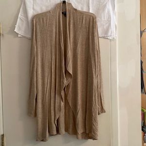 Ellen Tracy. Oatmeal colored cardigan size large.